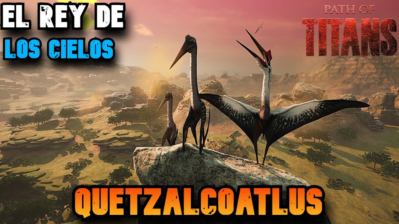 QUETZACOALUS 😨EL DINOSAURIO VOLADOR MAS GRANDE Y PELIGROSO DE PATH OF TITANS ☠️TODOS CAEN A SUS PIES