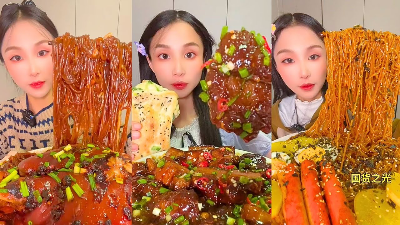 Insane Chinese Takeout Mukbang | Spicy Noodles, Rice Rolls & Crunchy Chicken ASMR #378