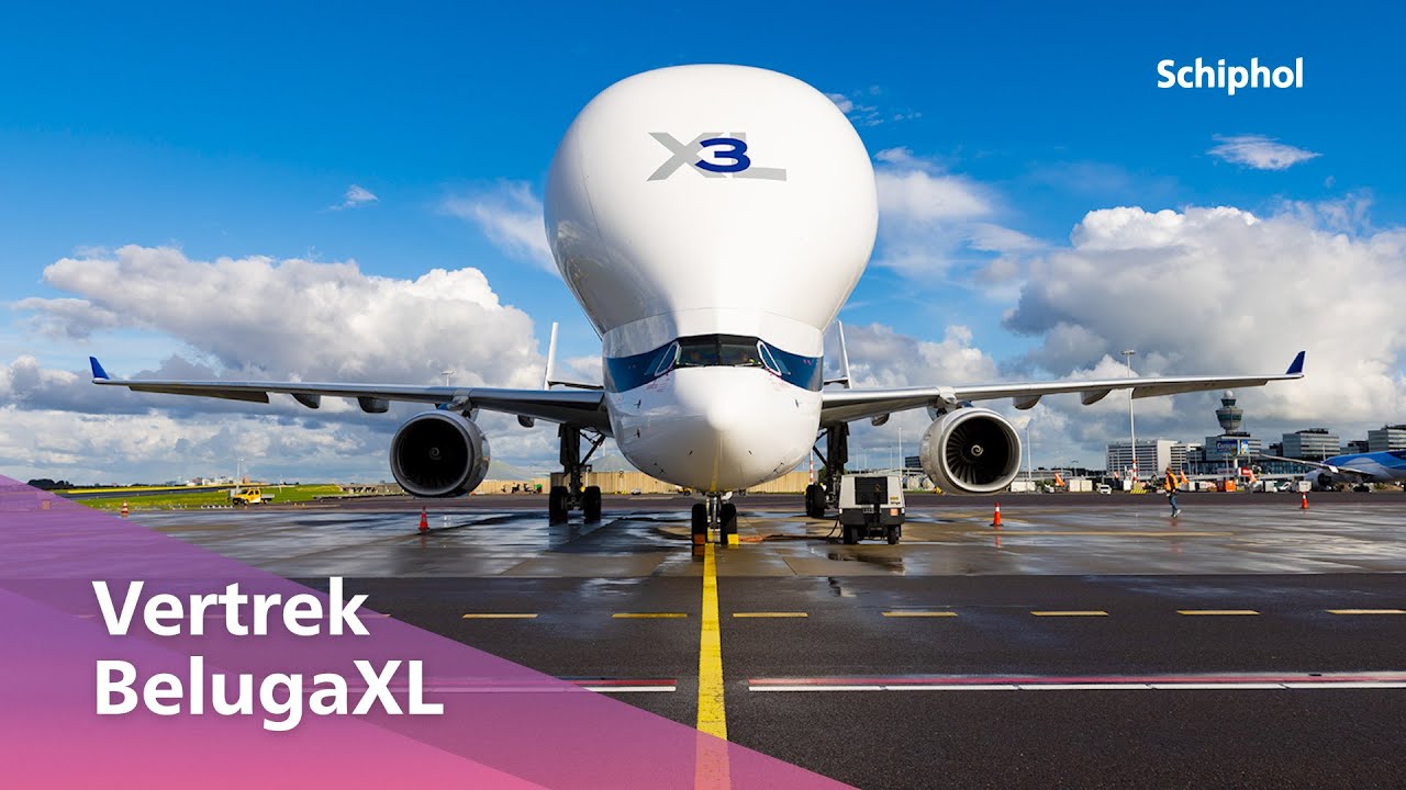 Beluga XL vertrekt vanaf Schiphol 🐳