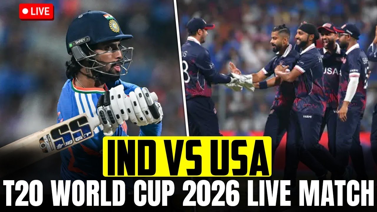 IND vs USA &ndash; T20 World Cup 2026 LIVE Match