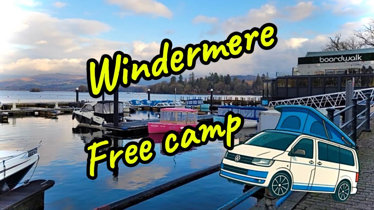 Winter in Windermere , campervan free park up .