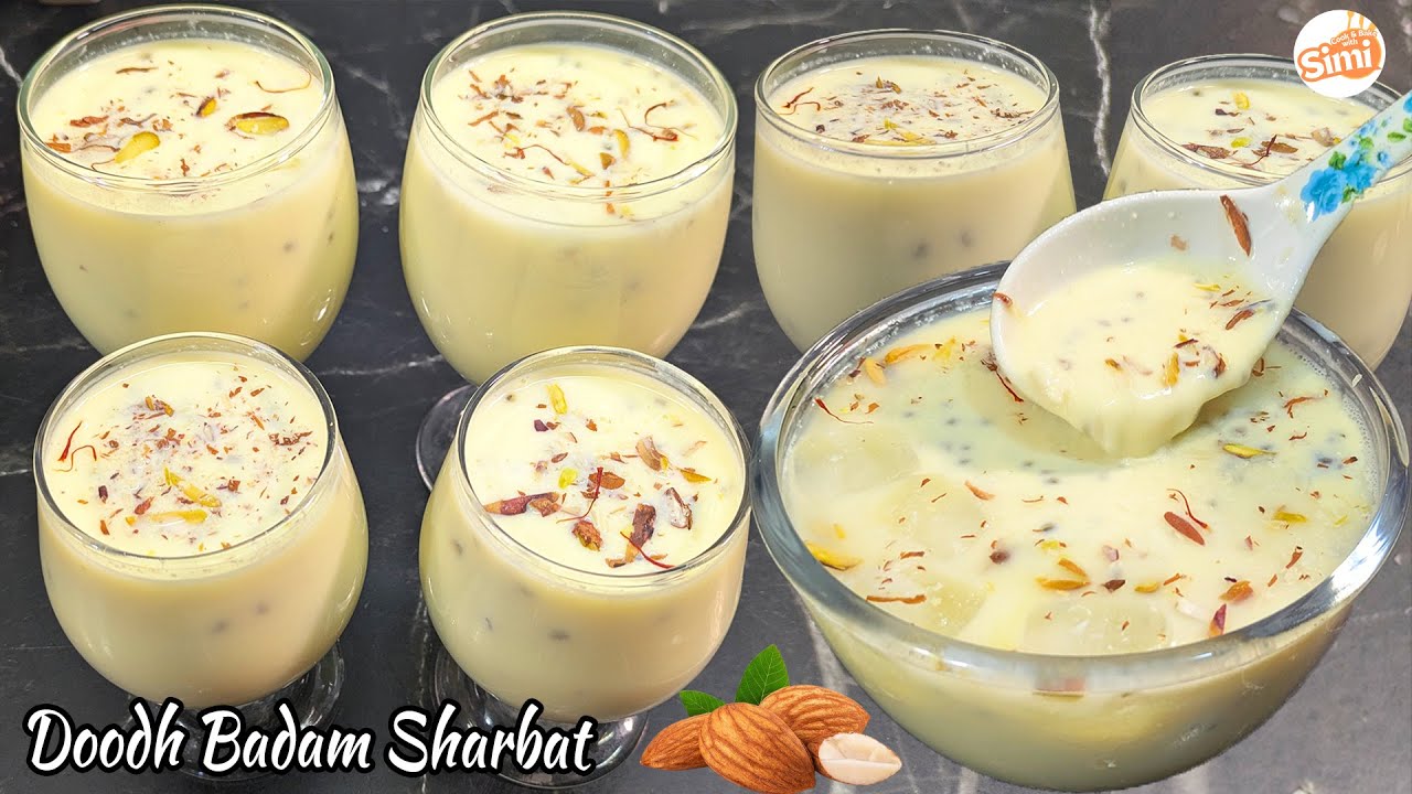 Doodh Badam Sharbat-Muharram Special | Doodh Ka Sharbat I Milk Sharbat With Dry Fruits