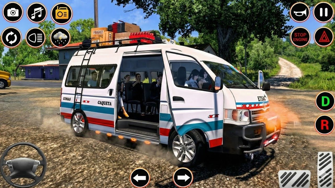 Offroad Mini Van Driving Simulator 3D - Euro Van Driving Coach Game 