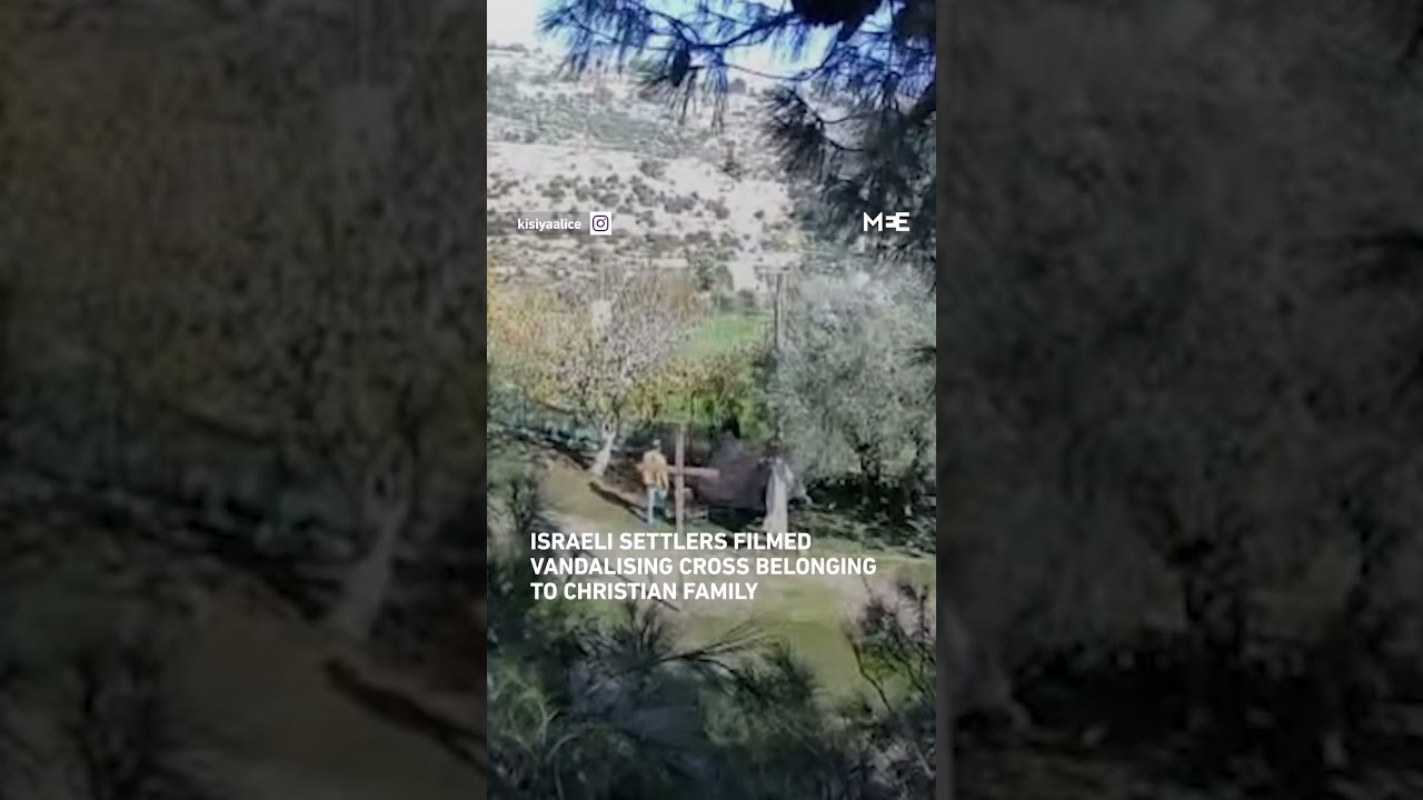 Israeli settlers vandalise cross belonging to Christian family in occupied West Bank