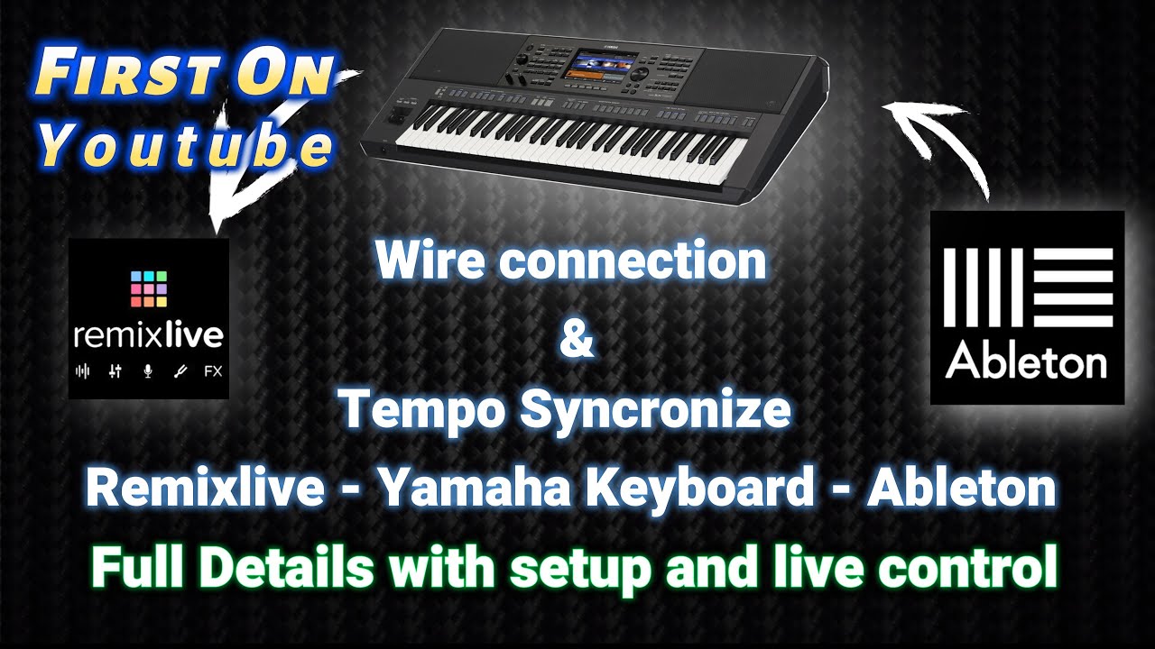 Remixlive Tempo sync with keyboard  | Abelton Link |Live wiring and Explanation |Karthick David |