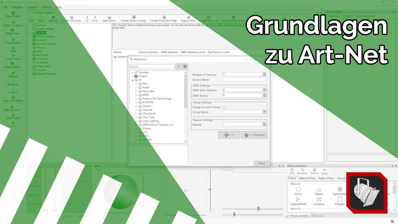 B1-06 | Grundlagen zu Art-Net - DMXControl 3 Tutorial