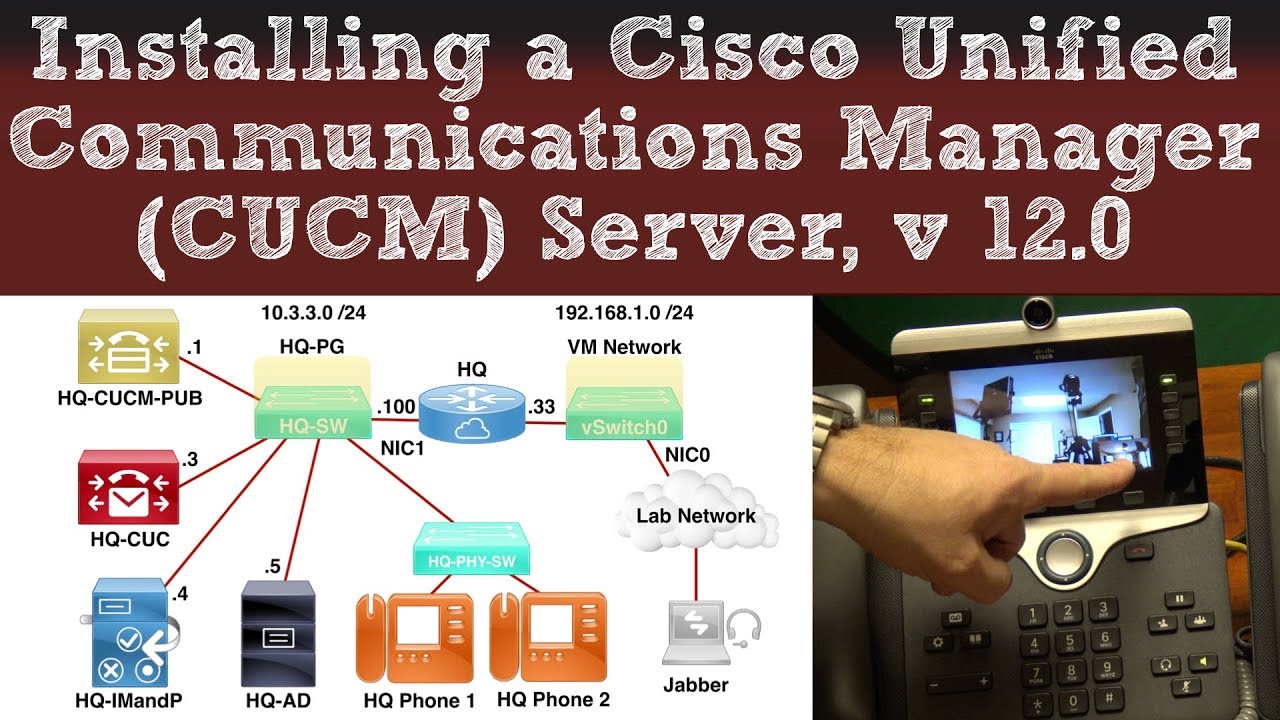 Installing a Cisco Unified Communications Manager (CUCM) Server, Version 12.0
