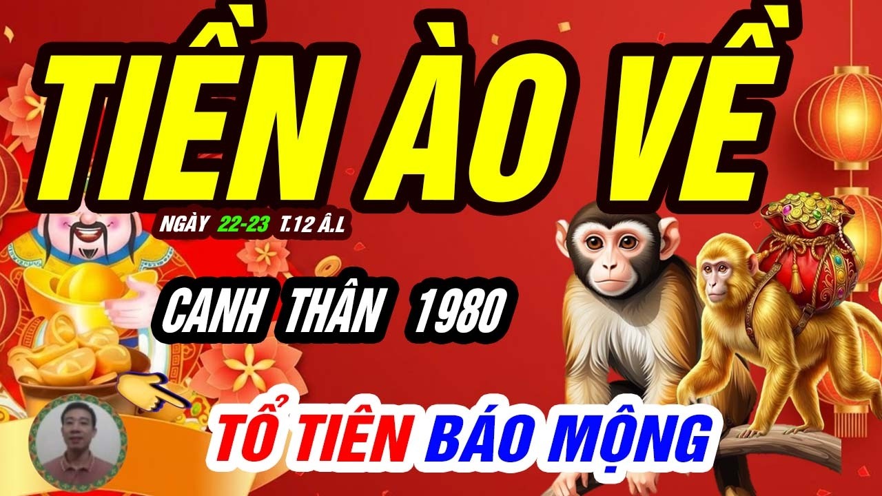 🐒 Trí Khôn Gặp Thời! CANH THÂN 1980 Đổi Vận Tiền Bạc 22–23 Tháng Chạp 2025