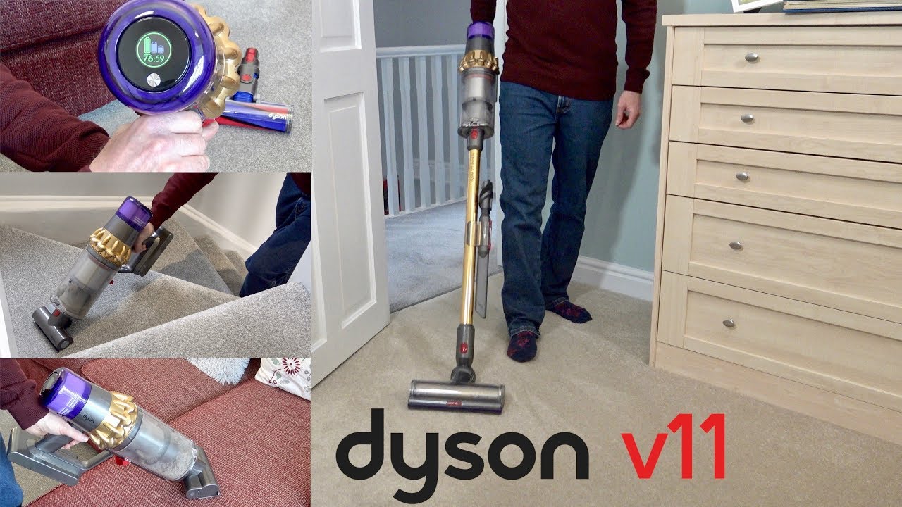 Pokaz czyszczenia całego domu odkurzaczem bezprzewodowym Dyson V11