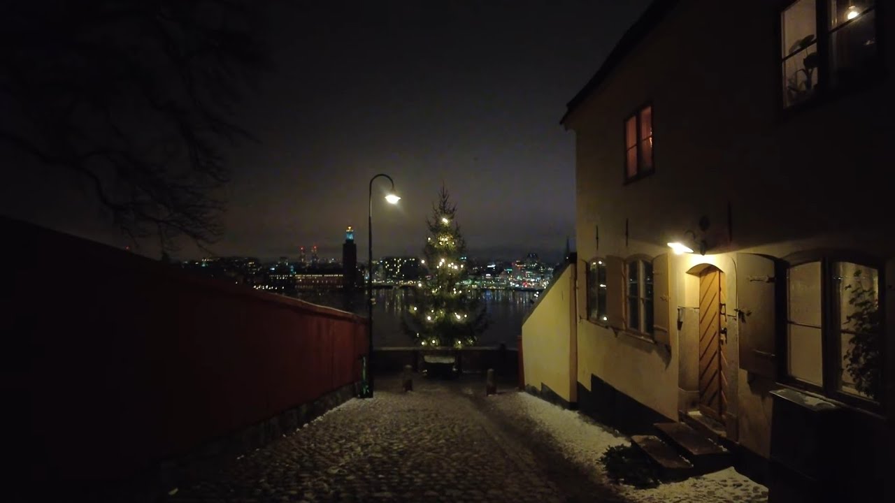 Sweden, Stockholm's best view by night - Södermalm , Monteliusvägen #308