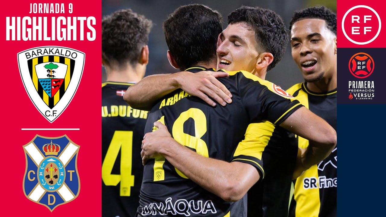 Resumen #PrimeraFederaci&oacute;n | Barakaldo CF 2-0 CD Tenerife | Jornada 9 | Temporada 2025/2026