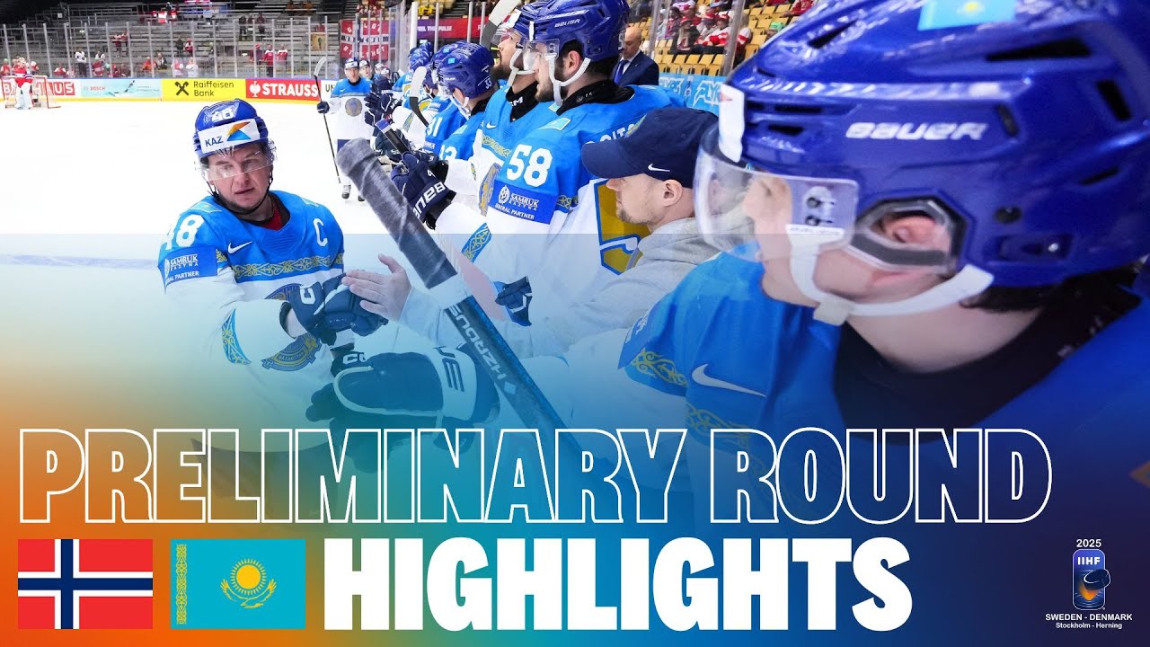 Highlights: NORWAY vs KAZAKHSTAN | 2025 #MensWorlds #IIHF