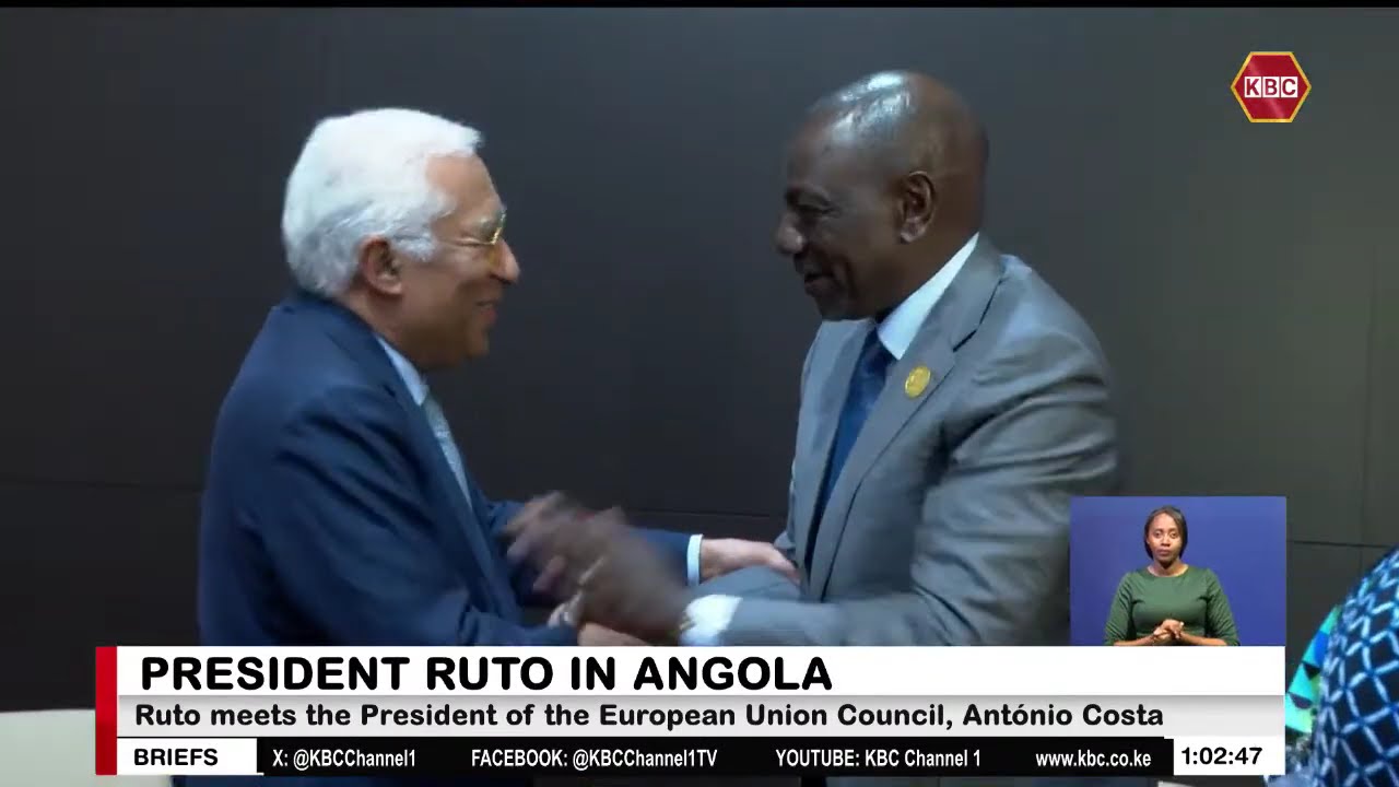 Ruto meets the President of the European Union Council, António Costa