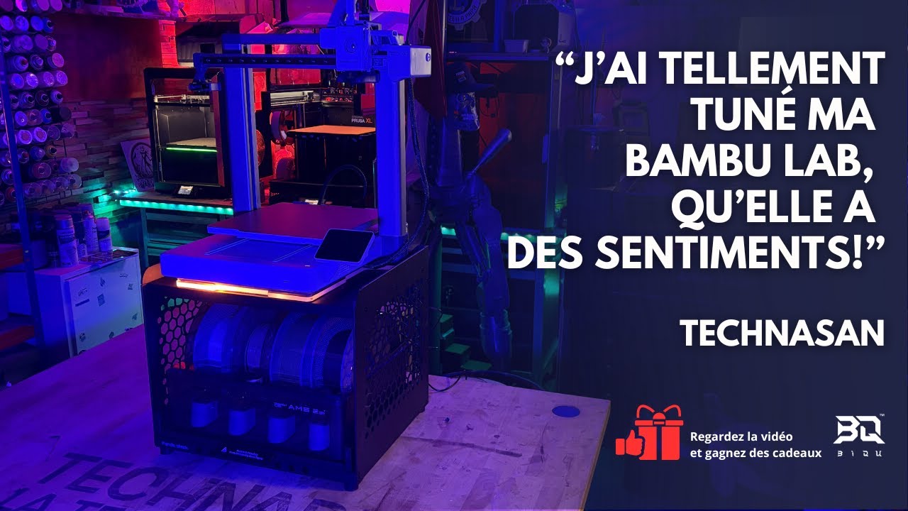 (CONCOURS) Je vous présente 9 améliorations BIQU pour BAMBU LAB et vous en offre!