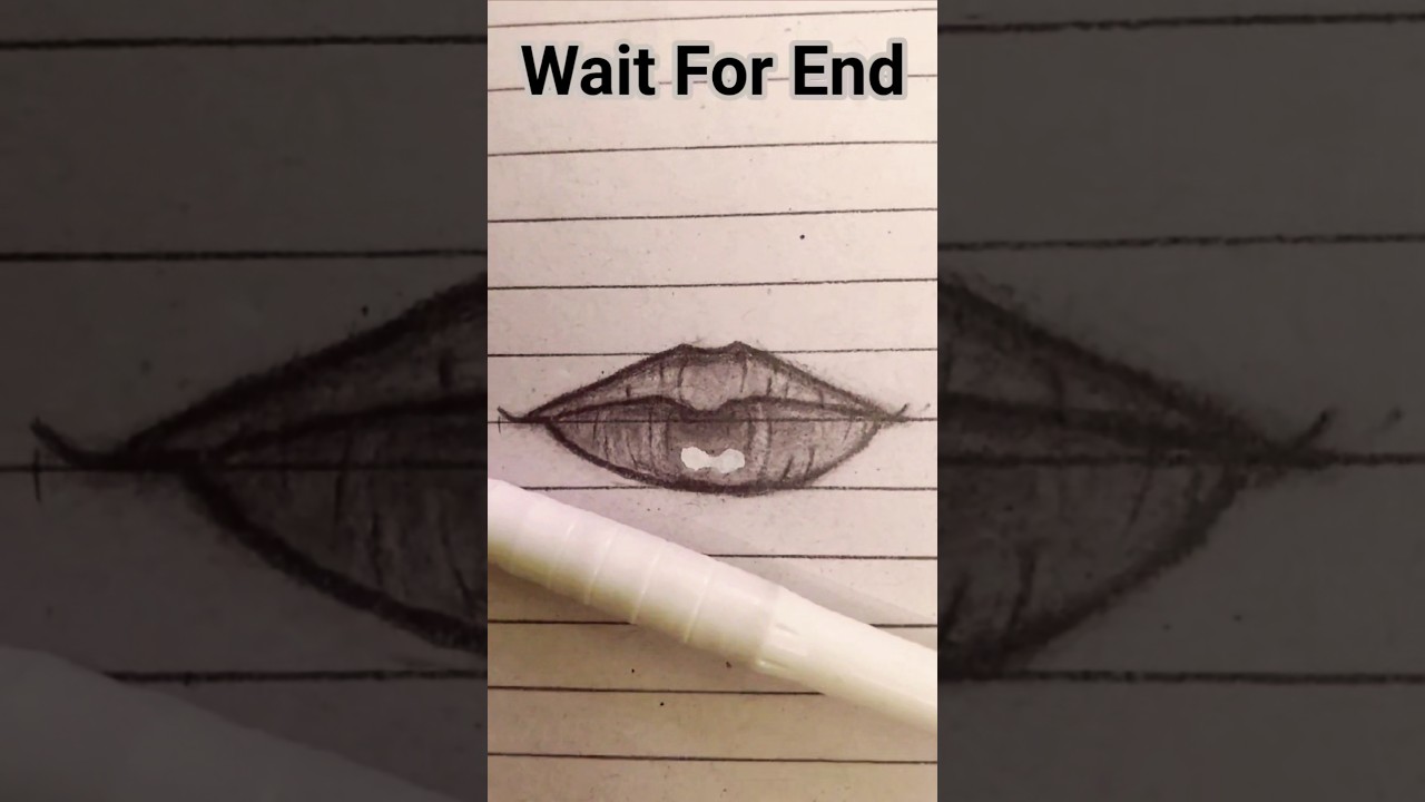 how to draw lip 💋