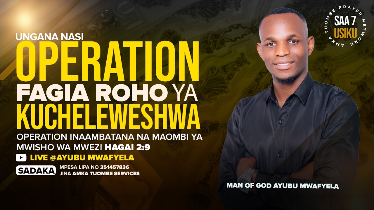 🔥DAY 5 MAOMBI YA MWISHO WA MWEZI OPERATION FAGIA ROHO YA KUCHELEWESHWA - MAOMBI YA USIKU WA MANANE🪔