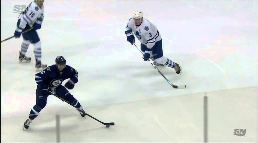 Alex Burmistrov slashed on hand by P.A. Parenteau 12/02/15