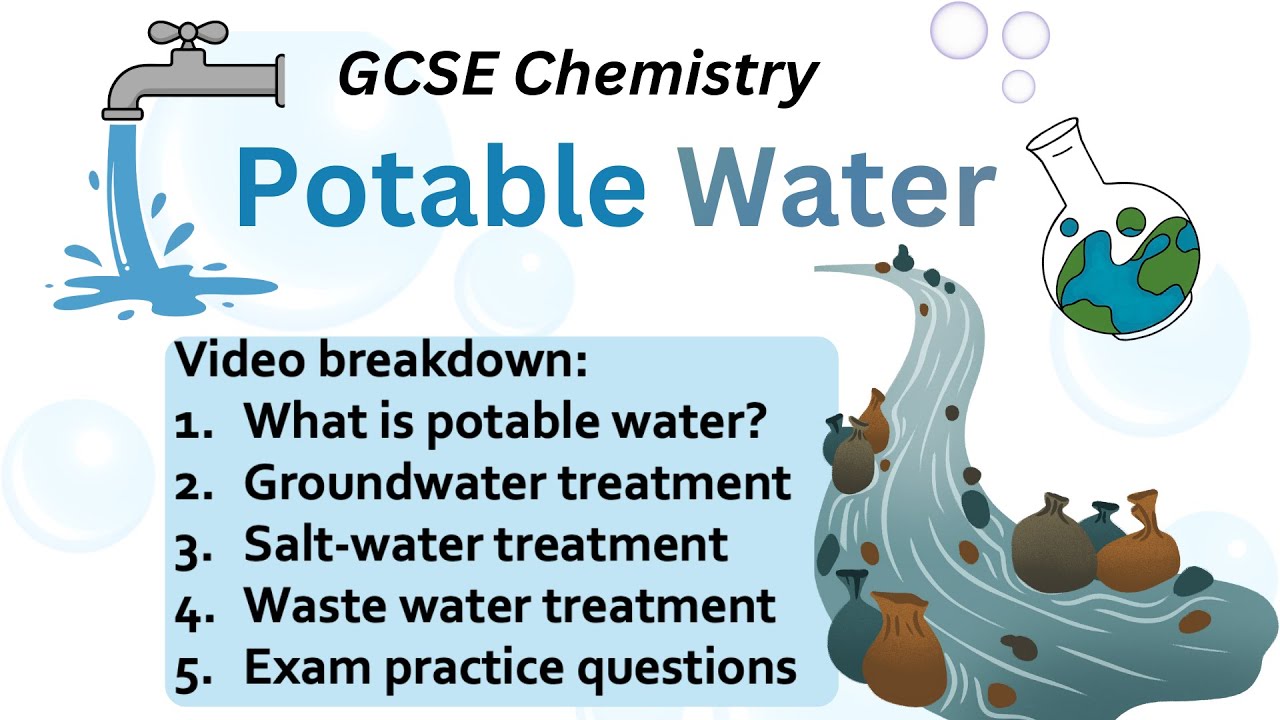 GCSE Chemistry Potable Water🚰 | Groundwater, Wastewater & Desalination (Explained +Exam Practice Qs)