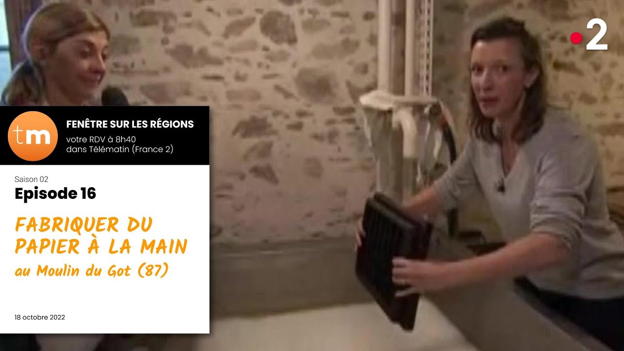 Moulin du Got : la fabrique de papier de Saint-Léonard-de-Noblat // Télématin - France 2