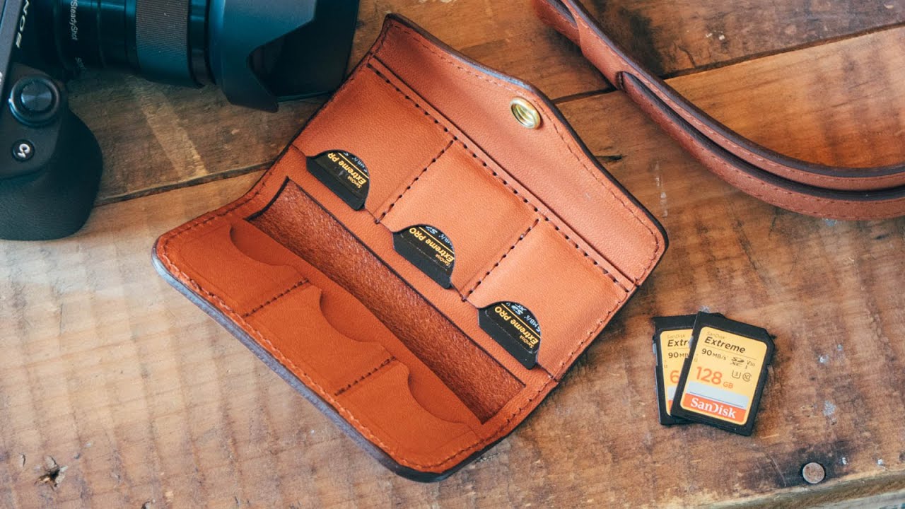 Making a Leather SD Card Snap Wallet