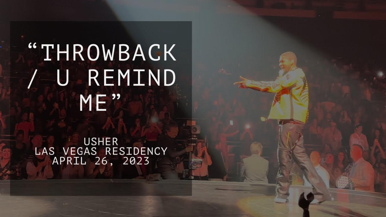 Usher live in concert Las Vegas “Throwback / U Remind Me” LAS VEGAS RESIDENCY 2023