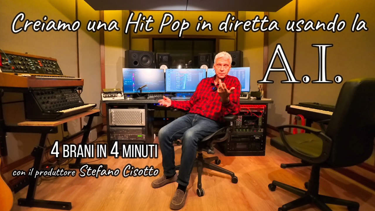 INCREDIBILE!!! 4 brani in 4 minuti: Hit Pop creati in diretta con la A.I.
