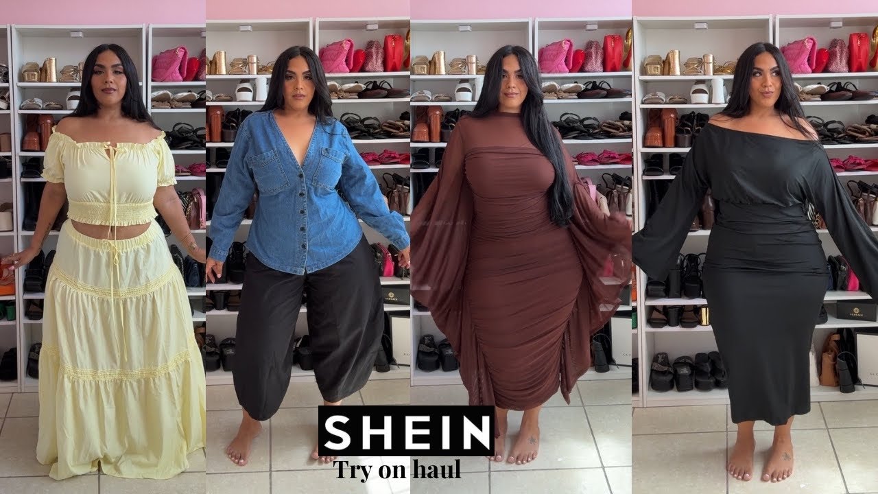 SHEIN curve try on haul 🌈 ropa de tallas grandes PLUS SIZE 