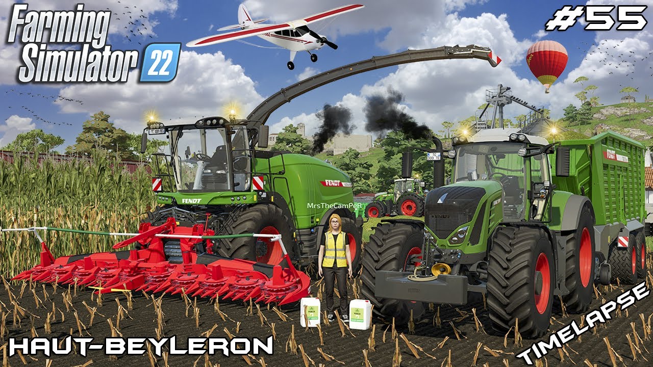 УБОРКА КУКУРУЗНОГО СИЛОСА с MrsTheCamPeR | Животные на О-Бейлероне | Farming Simulator 22 | Эпизо...
