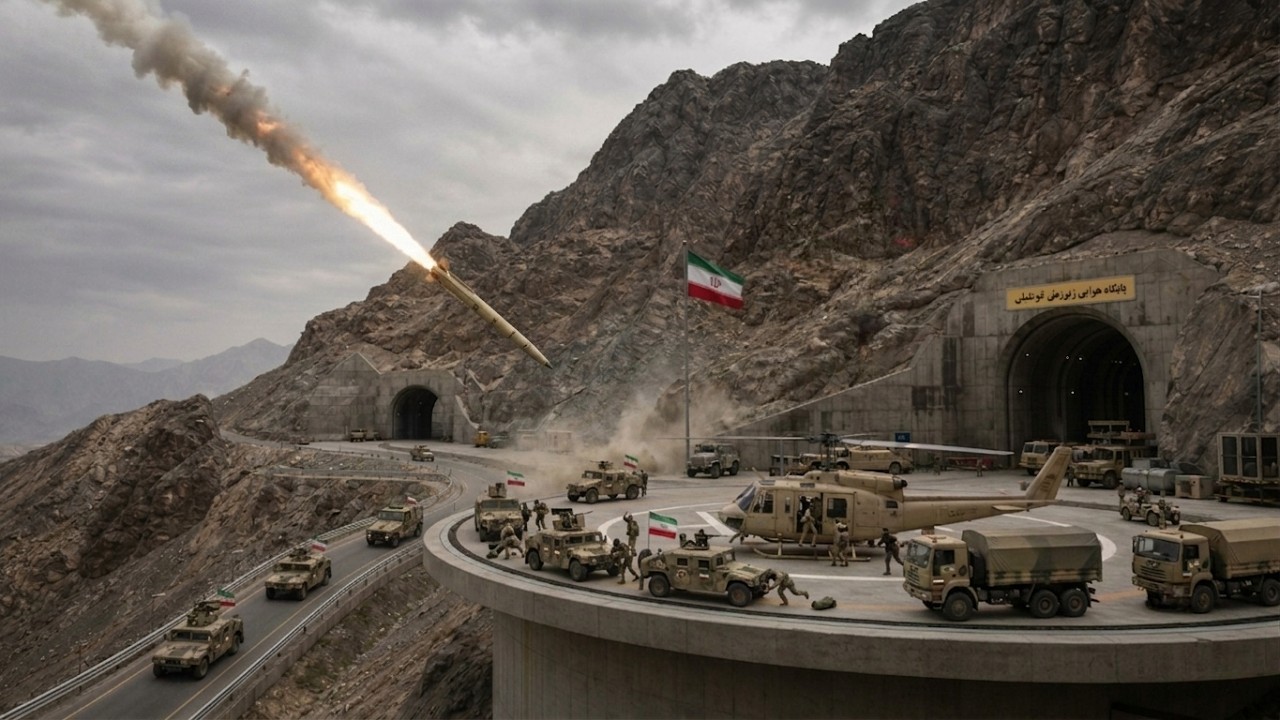 US Military Discovers Secret Iran's Missile Base and Longest Tunnels Have Been Collapsed by Missile