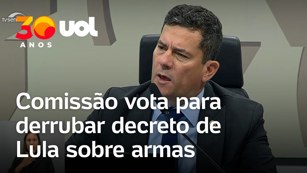 Comissão do Senado vota para derrubar decreto que restringiu armas e Moro critica Lula