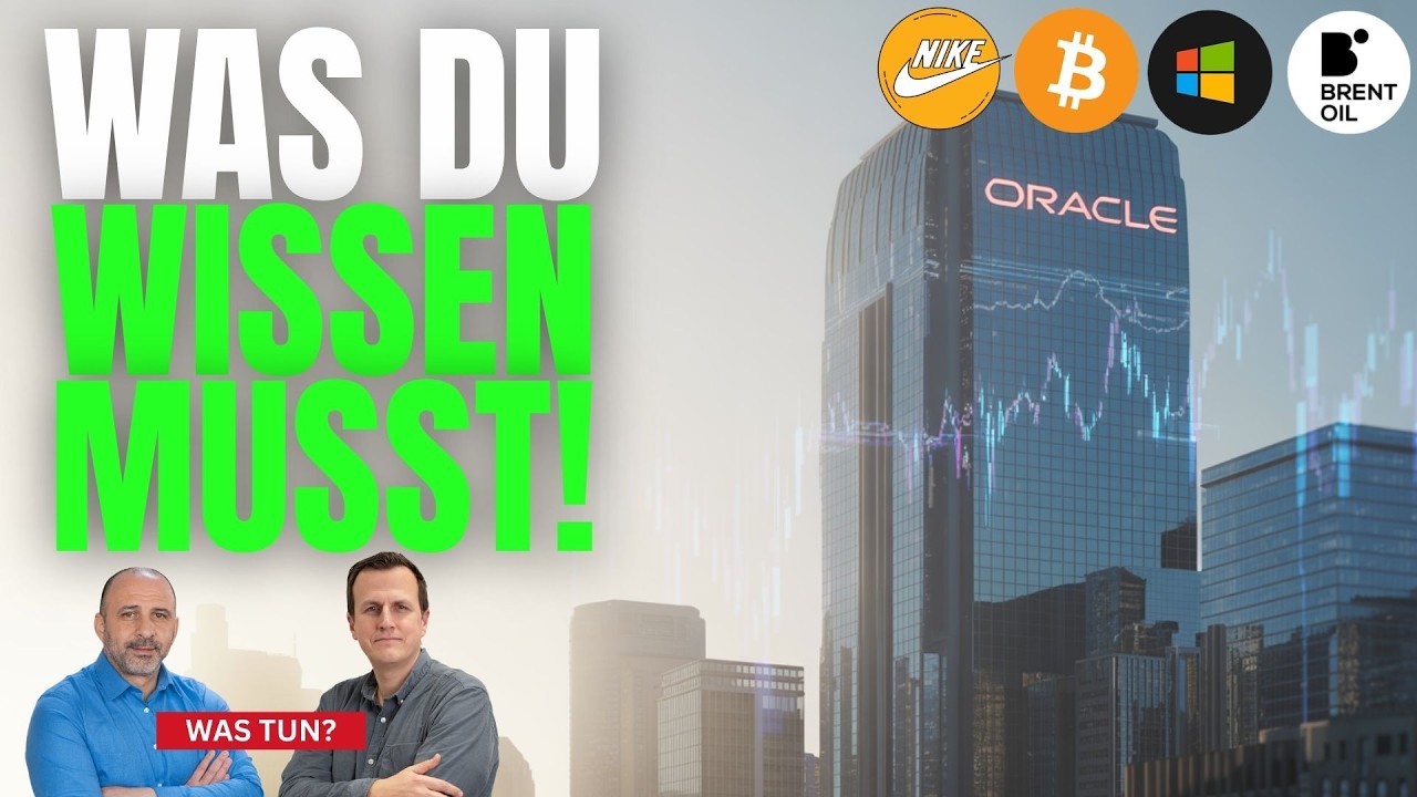 Oracle mit starken Zahlen! Brent-Öl, Microsoft, Nike, Bitcoin im Check