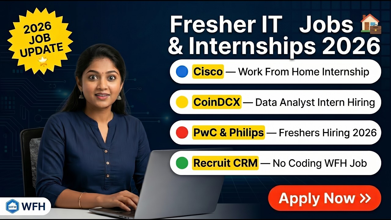 Data Analyst Internships 2026 | Cisco Work From Home Internship Tamil | Remote Support Jobs Tamil