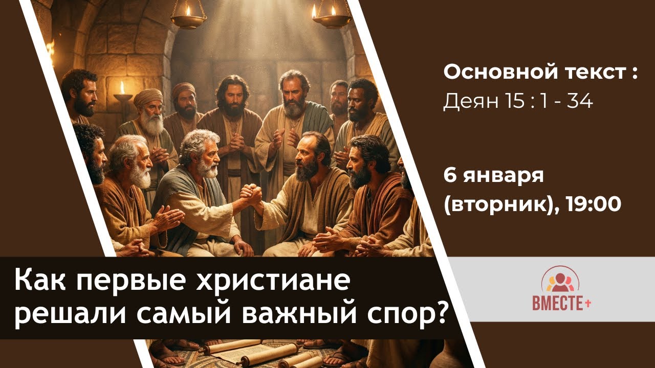 Как первые христиане решали самый важный спор? (Деян. 15:1-34) | Ведущая: Штеле Галина