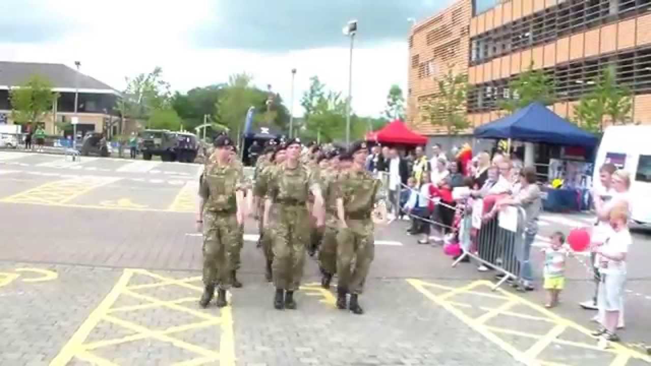 West Lothian Army Cadet Drill team at West Lothian Armed Forces Day 2014