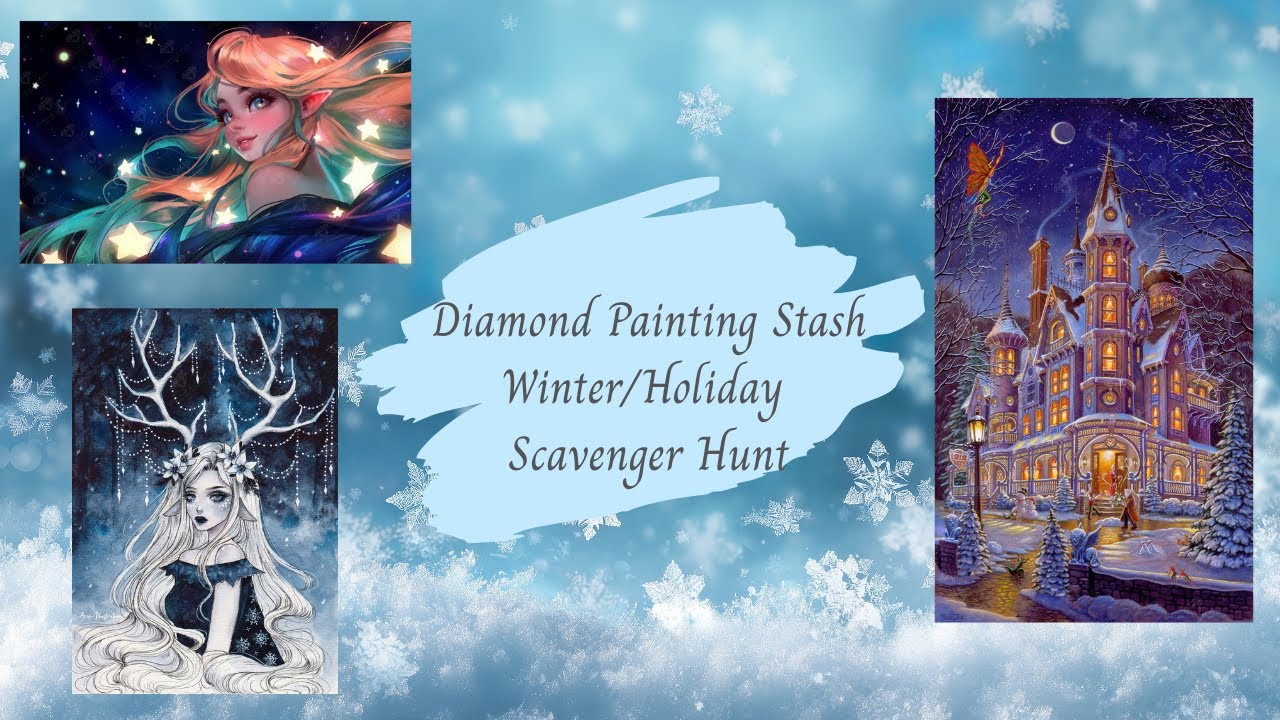 Diamond Painting Winter/Holiday Scavenger Hunt