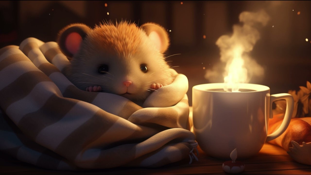 Sip, Relax, & Sleep: The Hamster's Perfect Bedtime Lullaby 🌟 #baby #babyrelaxation #babyvideos