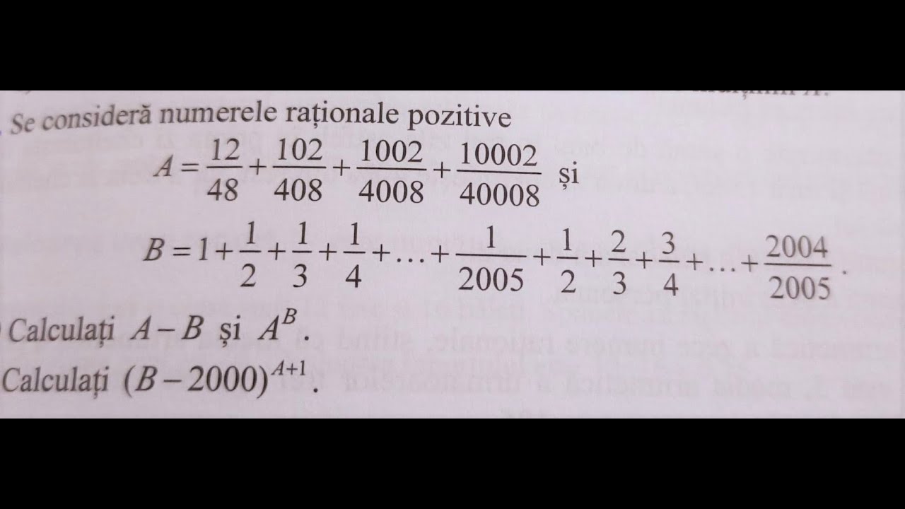 Exercitiu  cu sume  de numere rationale cu numitori diferiti