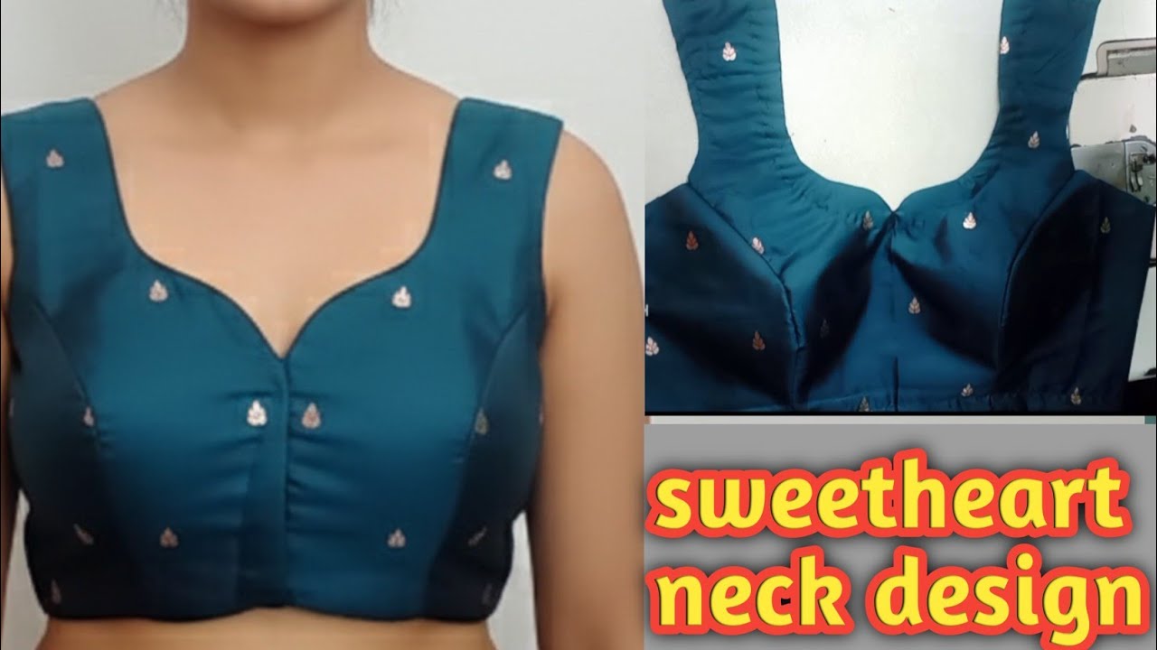 Sweetheart Neck Princess Cut Blouse/Princess Cut Blouse front Neck Designs