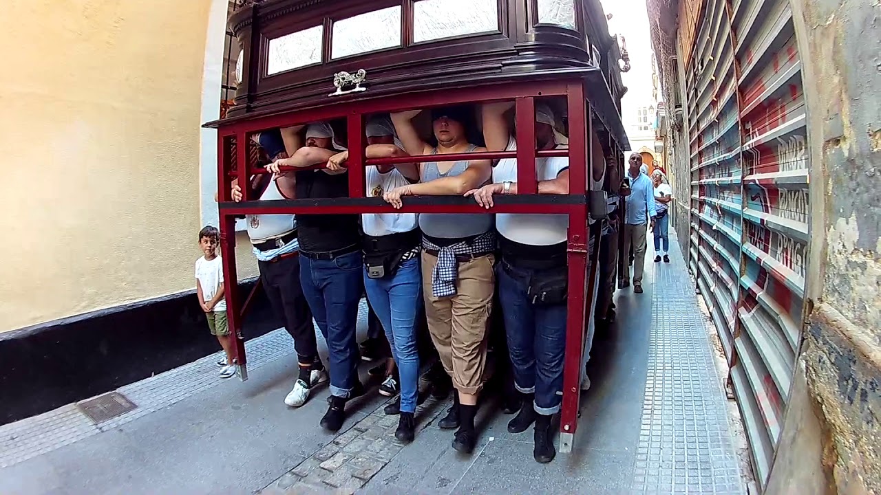 Ensayo Amor de Chiclana en Cádiz (parte 1), Via-Crucis Magno Cádiz 2018