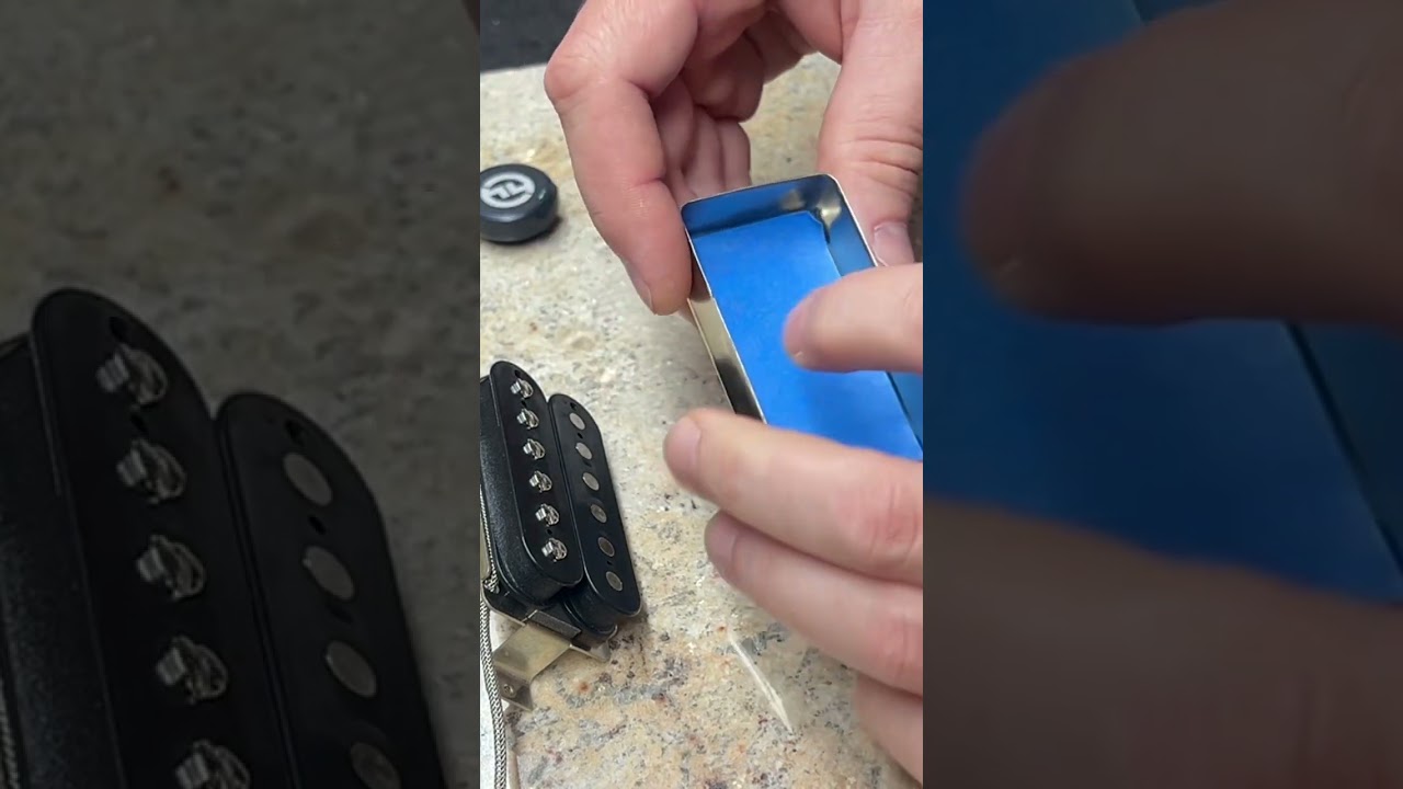 Installing Humbucker Covers without Squeal! #guitarist #guitarpickups #humbucker