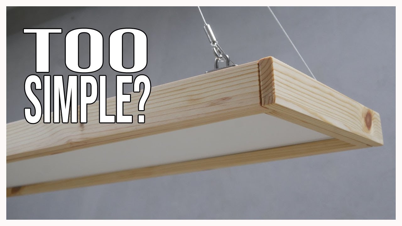 DIY Dining Table Lamp | Quick & Dirty LED Panel Frame