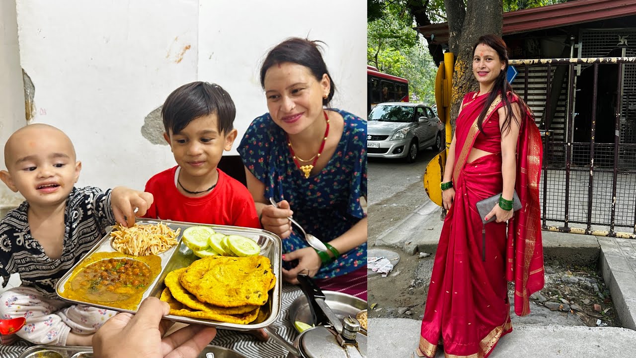 Sawan Mein Masaledar Aalu Puri 😍 Negi & Family
