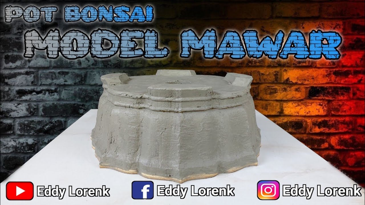 Cara Membuat Pot Model Mawar || how to make a rose model pot