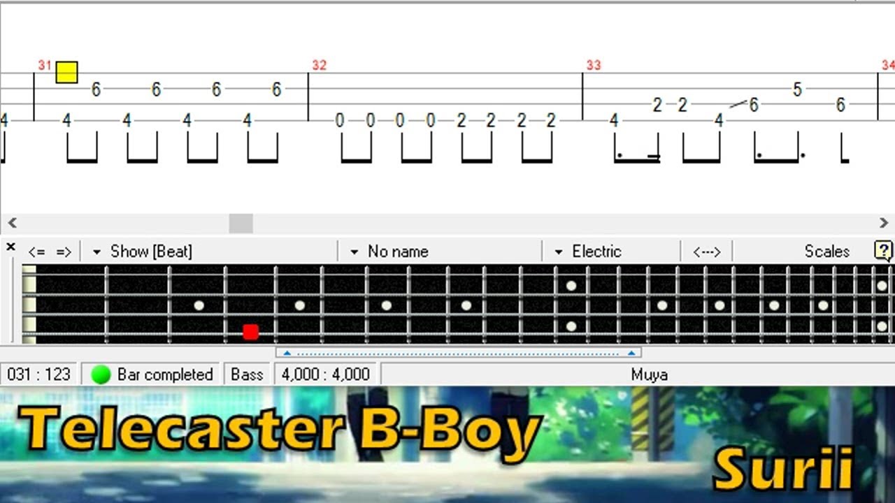 テレキャスタービーボーイ /  すりぃ / ベース [TAB] Telecaster B-Boy - Surii - Bass