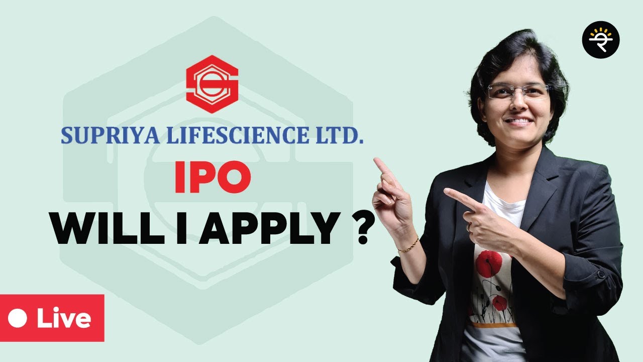 Supriya Lifescience IPO | Will I Apply? | CA Rachana Ranade