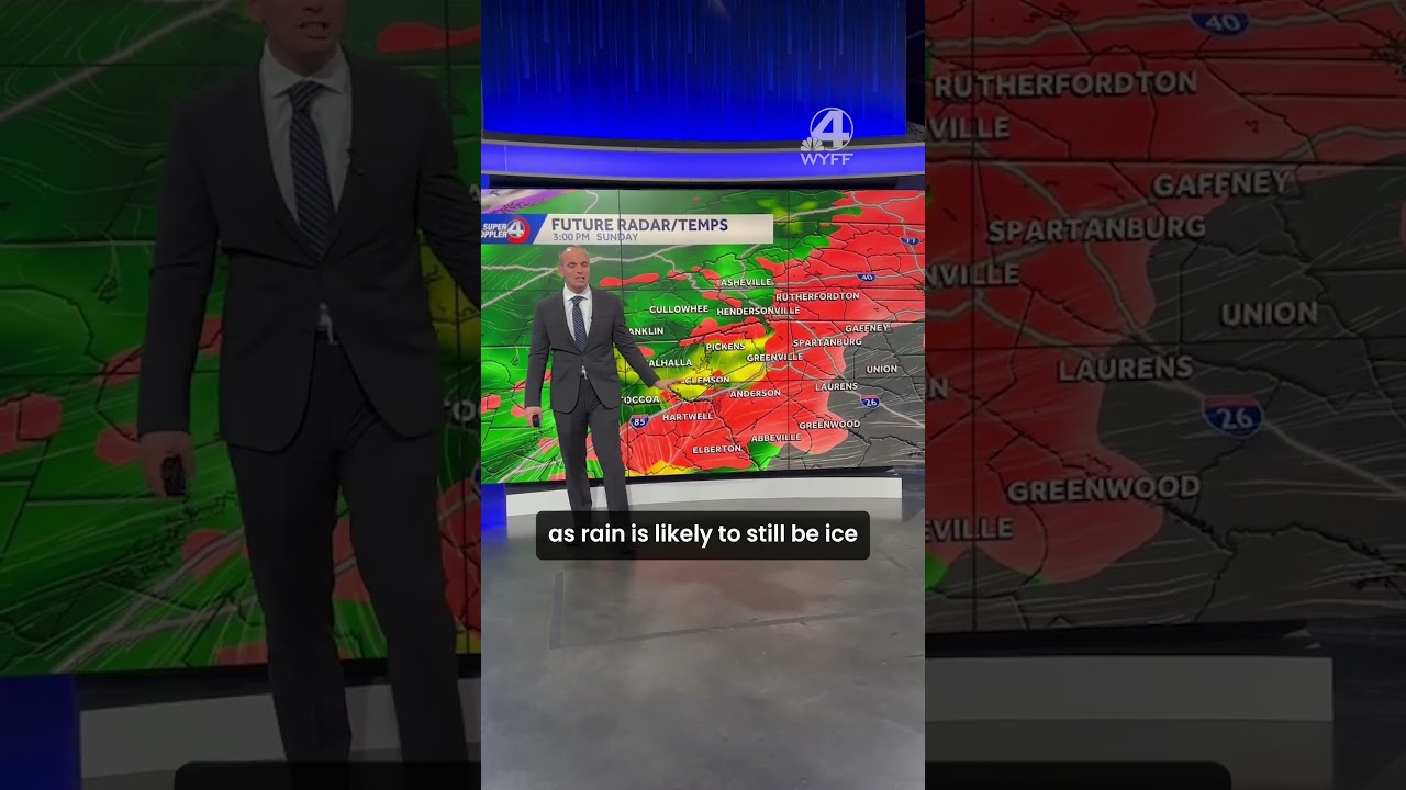 Significant amount of ice to accumulate in South Carolina, North Carolina and Georgia