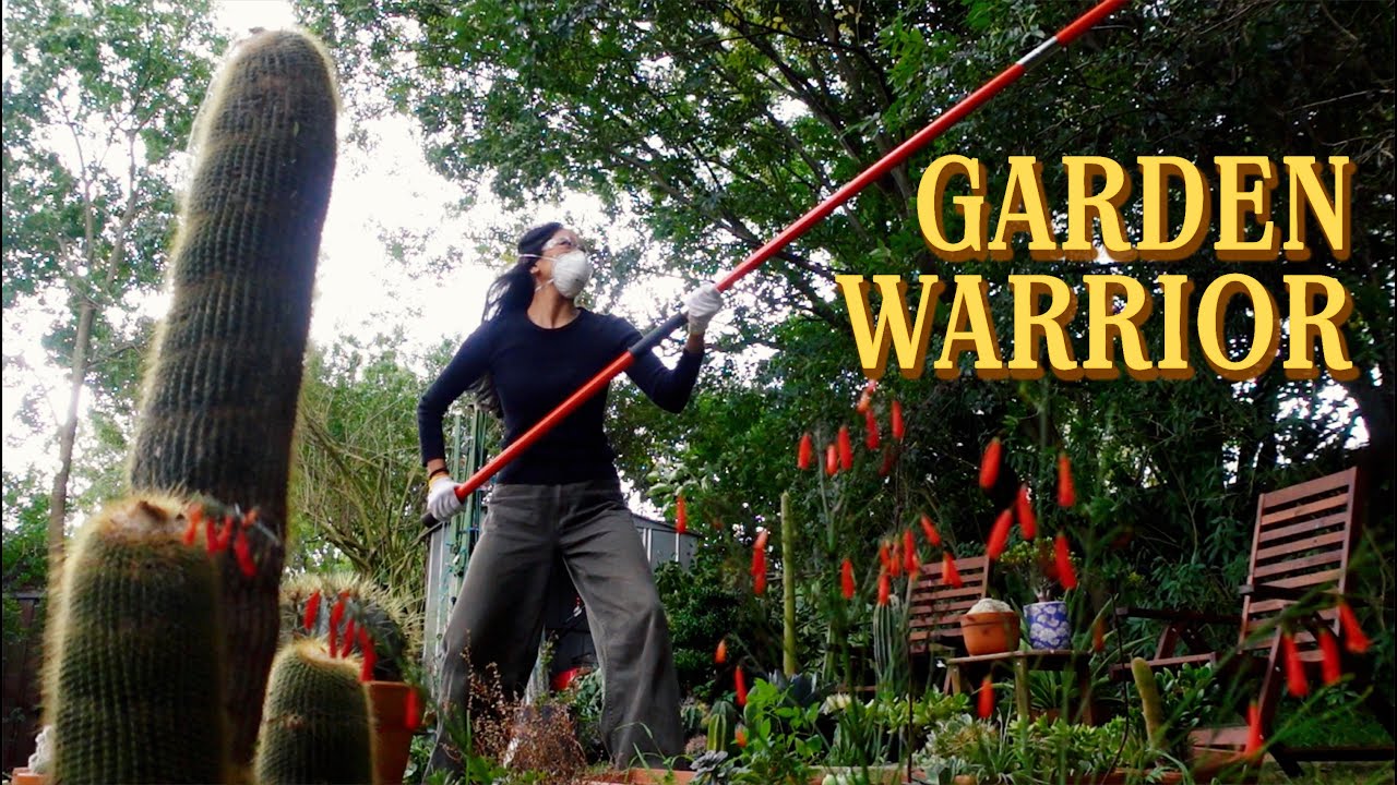 Saving my entire garden with a TREE PRUNER