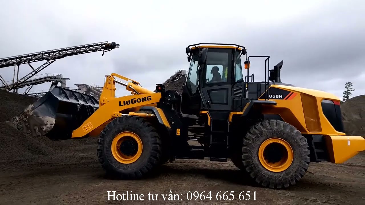 MÁY XÚC LẬT GẦU 4,2M3 LIUGONG CLG856H Max ĐANG LÀM VIỆC TẠI MỎ.Hotline: 0964 665 651.
