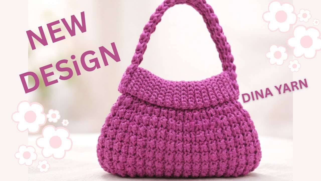 شنطه كروشيه سهله للمبتدئين This Stitch Made the Bag Look Super Professional!