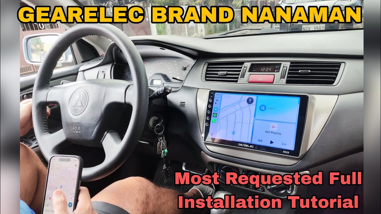Lancer Cedia Android Head Unit Installation Gearelec Brand from Shopee
